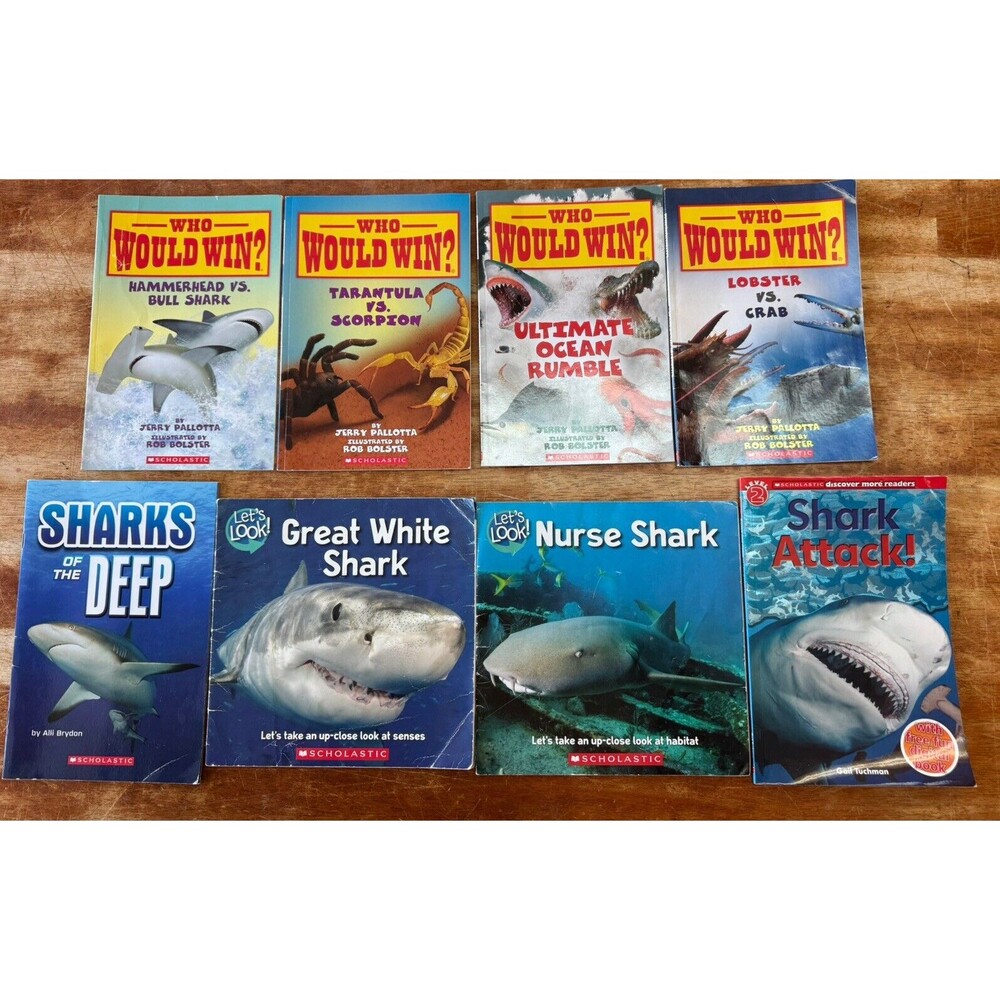 Lot Of 9 Level 3-4 Readers Children's Fiction/Nonfiction Who Would Win?